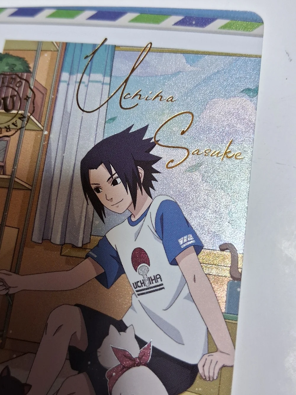 Naruto Kayou English Edition Sasuke Uchiha PU-005L4 Rare Full Art